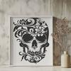 Ornate Skull In DXF