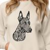 Ornate Doberman Pinscher - Cricut DXF