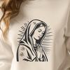 Beautiful Our Lady Of Guadalupe In DXF - Free Digital Download