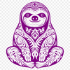 Sloth Illustration In SVG, PNG, PDF And DXF Formats