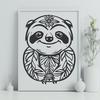 Unique Sloth Vector Craft File SVG - Free Download