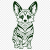 Unique Welsh Corgi Vector Craft File - Free DXF Download