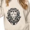 Ornate Lion Digital Drawing