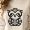 Ornate Sloth - SVG Format