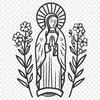 Free Artistic Our Lady Of Guadalupe  Drawing