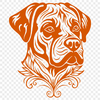 Ornate Rottweiler SVG, PNG, PDF And DXF Files