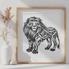 Unique Standing Lion - DXF Digital File