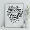 Ornate Lion Template