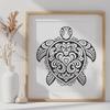 Ornate Sea Turtle Vector Image