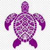 Artistic Sea Turtle In DXF For Free Download