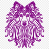 Shetland Sheepdog Vector Image In SVG, PNG, PDF And DXF File Formats