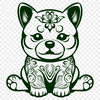 Ornate Sitting Dog PDF