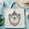 Ornate Shield Vector Illustration Detailed shield illustration for cutting machine designs and pyrography patterns.