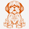 Ornate Shih Tzu In PDF Free Commercial Use Download