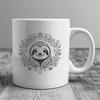 Ornate Sloth In PNG Format