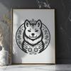 Creative Shiba Inu PNG - For Sublimation Project