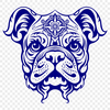 Ornate Bulldog SVG