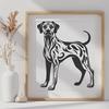 Creative Standing Dog - SVG Digital File