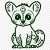 Stunning Lemur In SVG Free Commercial Use Download