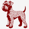 Stunning Standing Miniature Schnauzer In SVG - Commercial Use