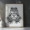 Ornate Toad Digital Artwork