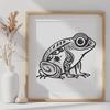 Unique Toad Printable Artwork DXF - Free Download