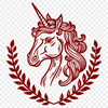 Unicorn Clip Art In SVG, PNG, PDF And DXF File Formats