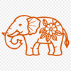 Elephant Clipart In SVG, PNG, PDF And DXF File Formats