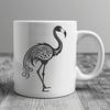 Artistic Flamingo Decal