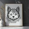 Ornate Shiba Inu - For Vinyl Project