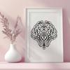 Ornate Brain In SVG Free Commercial Use Download