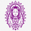 Stunning Our Lady Of Guadalupe  Vector Drawing