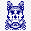 Free Creative Welsh Corgi Digital Drawing