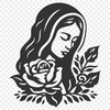 Unique Virgin Mary Clip Art