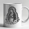 Floral Our Lady Of Guadalupe In PDF & PNG