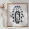 Our Lady Of Guadalupe Artwork In SVG, PNG, PDF And DXF Formats