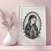 Creative Virgin Mary In PNG Format - Free Download