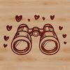 Beautiful Binocular Clip Art Design High-quality SVG graphic of a pair of binoculars for outdoor enthusiasts.