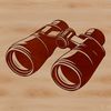 Free Vector Binoculars Illustration Binoculars used for outdoor activities such as camping or hiking.