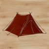 Freestanding Tent Illustration A simple vector illustration of a freestanding tent with fabric and poles.