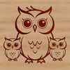 Cute Owl SVG Illustration A cute owl depicted in a simple, vector style.