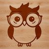 Cute Cartoon Bird SVG Design A cute cartoon owl illustration in vector format, suitable for digital designs.