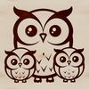 Whimsical Owl SVG Graphic An adorable cartoon owl designed as a scalable vector graphic (SVG) for use in graphics and crafting applications.