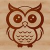 Cute Line Drawing of an Owl for Design Projects A simple line drawing of a cute owl, suitable for use as vector art in various design projects.