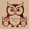 Perched on a Branch SVG Bird Illustration A cute illustration of an owl perched on a branch.