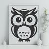 Beautiful Owl Digital Art - Free SVG Download