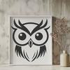 Unique Owl In SVG & DXF