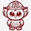 Unique Owl DXF