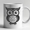 Stunning Owl Digital Drawing - Free DXF Download