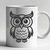 Free Owl In DXF For Free Download